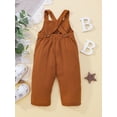 thumbnail image 3 of Bagilaanoe Toddler Baby Girl Boy Jumpsuit Sleeveless Romper Suspender Overalls 6M 12M 18M 24M 3T 4T Long Pants Outfits, 3 of 9