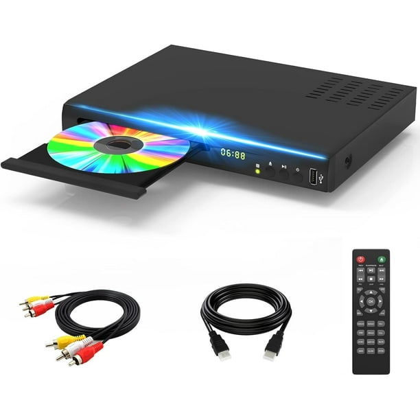 Reproductor de Blu-ray DVD Tojock 1080P Home Theater con HDMI/AV