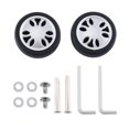 thumbnail image 2 of Luggage Wheels Replacement 50mm x 13mm Kits Universal Environmentally Friendly PU Luggage Repair 3 Pair, 2 of 7