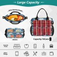 thumbnail image 2 of FORMRS Insulated Lunch Bag Unisex Large Capacity with Shoulder Strap, Blue Cute Train Pattern, 2 of 6