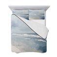 thumbnail image 7 of Blue Coastal Queen Size Down Alternative Comforter, Lightweight Comforter Quilt Bedding Set with Pillow Shams Seaside Summer Beach Nautical All Seasons Bed Comforter Duvet Insert 90"x96", 7 of 7