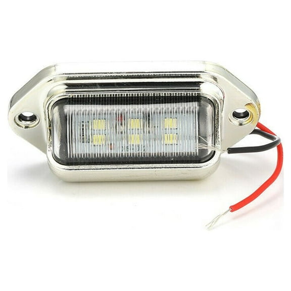 sailesiti 1PCS 6-for SMD LED License Plate Tag Light Lamps For Truck SUV Trailer Van
