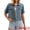 Grey Blue, variant on DARING DIVA Women's Short Sleeve Denim Collared Button Up Cropped Jean Jacket S Light Blue