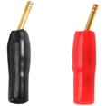 thumbnail image 1 of 10-Pair 2mm Banana Plug Pin Screw Type, Audio Speaker Cable Connector Copper Gold Plated, 1 of 5