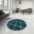thumbnail image 3 of Ahgly Company Indoor Rectangle Patterned Dark Cyan Green Area Rugs, 4' x 6', 3 of 6