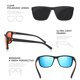 thumbnail image 3 of Gafas de sol TURBOPEP cuadradas polarizadas ligeras UV400, 3 of 6