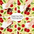 thumbnail image 5 of muroi Cherries Theme Pattern Round Elastic Tablecloth Outdoor Table Cloth Fitted Tables Cover for Picnic Patio Dining Party Indoor 36" - 42", 5 of 6