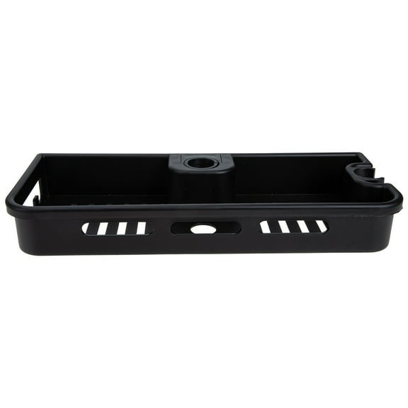 HORIALENCE Plastic Bathtub Tray 2Pcs Black Square Plastic Shower Lift Bar With Storage Trays Bathroom Accessories