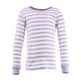 thumbnail image 2 of Hudson Baby Toddler Girl Cotton Pajama Set, Lilac Stripe, 4 Toddler, 2 of 3