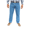 thumbnail image 1 of Pantalón de mezclilla rígida John Silver  Corte recto tipo vaquero Color azul claro, 1 of 2