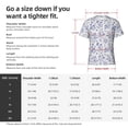 thumbnail image 4 of Naloa Floral Butterfly Men's T-Shirt Sport T-shirt Men's Basic Tee Casual Men's Shirt, Round Neck, Short Sleeves - 3X-Large, 4 of 5