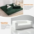 thumbnail image 6 of LIZHOUMIL Convertible Sleeper Sofa Bed, 78.8" Corduroy Floor Couch with Pillow, 5 Colors, 6 of 9
