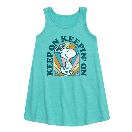 

Peanuts - Keep On - Toddler and Youth Girls A-line Dress