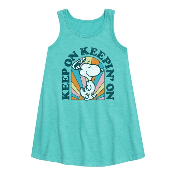 Peanuts - Keep On - Toddler and Youth Girls A-line Dress
