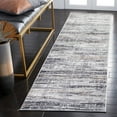 thumbnail image 3 of SAFAVIEH Shivan Blake Abstract Gradient Runner, Light Grey/Dark Grey, 2'2" x 8', 3 of 9