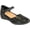 Black Lizard/Black Leather, variant on Revere Osaka Womens Mary Jane Casual Loafer Shoe