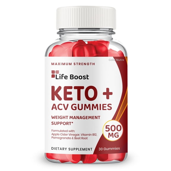 Life Boost Keto ACV Gummies Powerful Formula, Maximum Strength (1 Pack)
