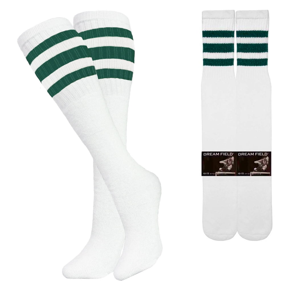 baseball and Everyday Wear 3 Pairs of Knee High Boys or Girls Stripe Team Tube Socks for Soccer Basketball