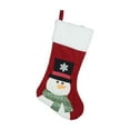 thumbnail image 2 of Fiudx Ofertas y liquidaciones Medias navideñas tejidas con diseños de Papá Noel y muñeco de nieve Bolsas de regalo rojas ideales para colgar en el árbol de Navidad, 2 of 7
