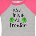 thumbnail image 4 of Inktastic Part Irish All Trouble St. Patrick's Day with Green Clovers Boys or Girls Baby Bodysuit, 4 of 5