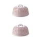 thumbnail image 2 of Monstrate Cubierta de malla de cocina para alimentos, protector contra salpicaduras de paraguas, cubiertas reutilizables para platos, redondas, a Rosa claro 2piezas, 2 of 6