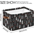 thumbnail image 3 of GZHJMY Christmas Tree Rectangular Storage Bins, 2 PCS Collapsible Toy Storage Bins, Waterproof Canvas Rectangular Storage Bin with Leather Handles for Closets,Bedrooms,Kids Toy,Gift Baskets, 3 of 6