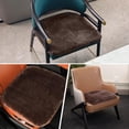 thumbnail image 5 of Faux   Seat Cushion 20 Inch, 18mm Medium Pile Seat Pad with Non-Slip TPE Backing for , SUVs, , Office Chairs, Brown, 5 of 6