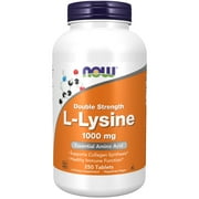 NOW Supplements, L-Lysine, Amino Acid, Tablets, 1,000 mg, 250 Count
