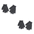 thumbnail image 3 of Qarigey 1 Pair Kids Gloves Clothing Accessory Comfortable Color Covers Glove Toddler Hand Solid Knitted Warming for Winter Negro 2Conjunto, 3 of 6