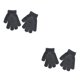 thumbnail image 2 of Jumpingount 1 par de guantes para niños, accesorio de ropa de estilo Simple, calentador de manos para exteriores, guantes para niños pequeños de Negro 2Conjunto, 2 of 6
