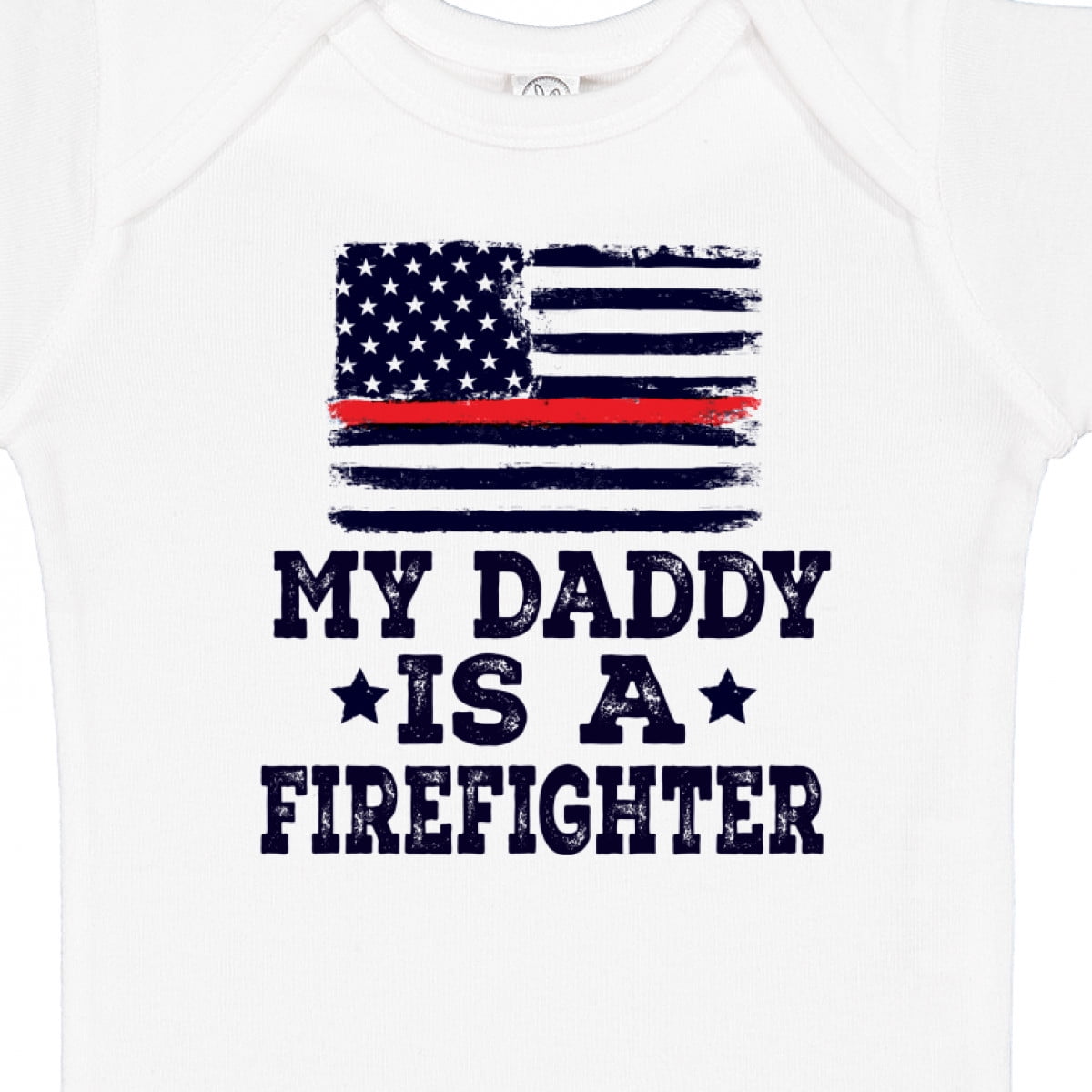 Inktastic Fireman Daddy is a Firefighter Boys or Girls Baby Bodysuit