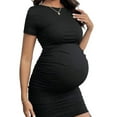 thumbnail image 6 of Neewe Women's Short Sleeve Maternity Dress Pregnancy Clothes Pregnancy Mama Clothes Casual Clothing, 6 of 9