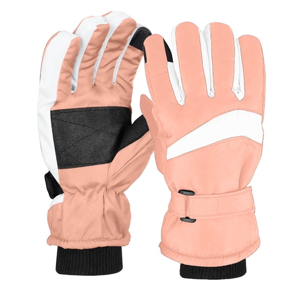 Betivan Men's Couple Style Winter Ski Gloves Windproof Waterproof Cold Resistant Heavy Duty Fleece Lined Thick Warm Outdoor Cycling Riding Snowboarding Gloves