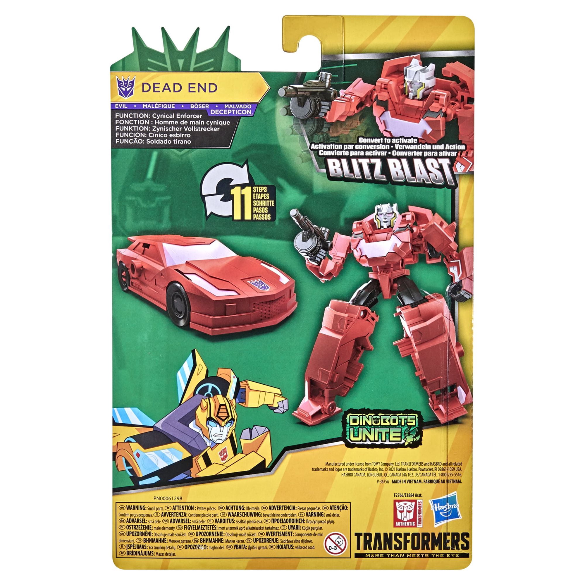 Transformers: Bumblebee Cyberverse Adventures Dead End Kids Toy Action Figure for Boys and Girls (10”)