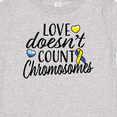 thumbnail image 4 of Inktastic Love Doesnt Count Chromosomes with Yellow and Blue Ribbon Boys or Girls Baby T-Shirt, 4 of 5