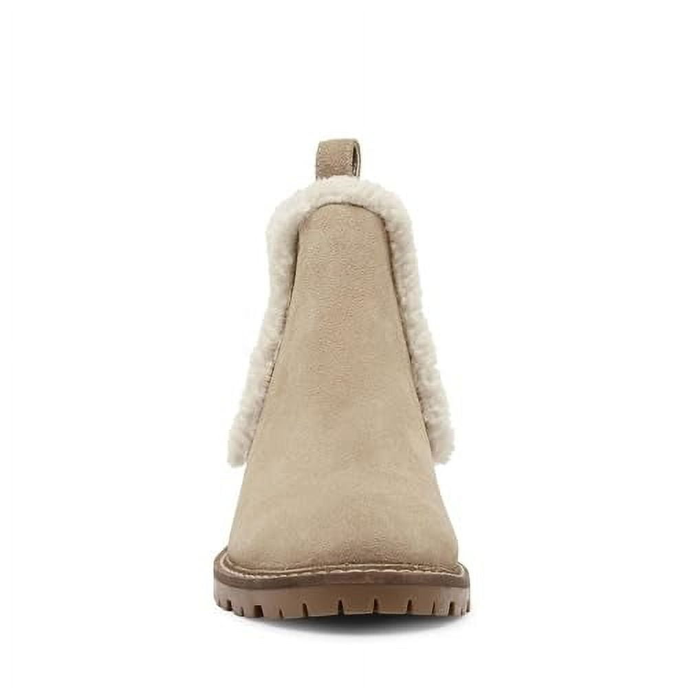 Steve Madden TAN SUEDE FUR Women's Leopold Chelsea Boot, US 5.5