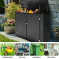 thumbnail image 3 of UBesGoo Outdoor Storage Shed Resin Storage Cabinet HDPE,for Backyards and Patios, Horizontal Storage Shed 300 Gallon, 3 of 8