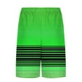 thumbnail image 5 of lcziwo Board Short Swimsuit for Men Print Rash Guard Drawstring Elastic Waist Swim Short Summer Fathion Beach Short with Lined Green S, 5 of 7