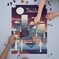 thumbnail image 3 of Boston, Massachusetts, Retro Skyline Chromatic Series (1000 Piece Puzzle, Size 19x27, Challenging Jigsaw Puzzle for Adults and Family, Made in USA), 3 of 4