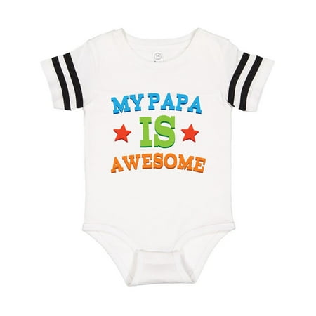 

Inktastic My Papa Is Awesome Gift Baby Boy or Baby Girl Bodysuit