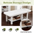 thumbnail image 5 of S-HOME Adjustable Massage Table With Detachable Headrest White High Resiliency Waterproof Cushion 330 lbs Capacity Spa Salon, 5 of 11
