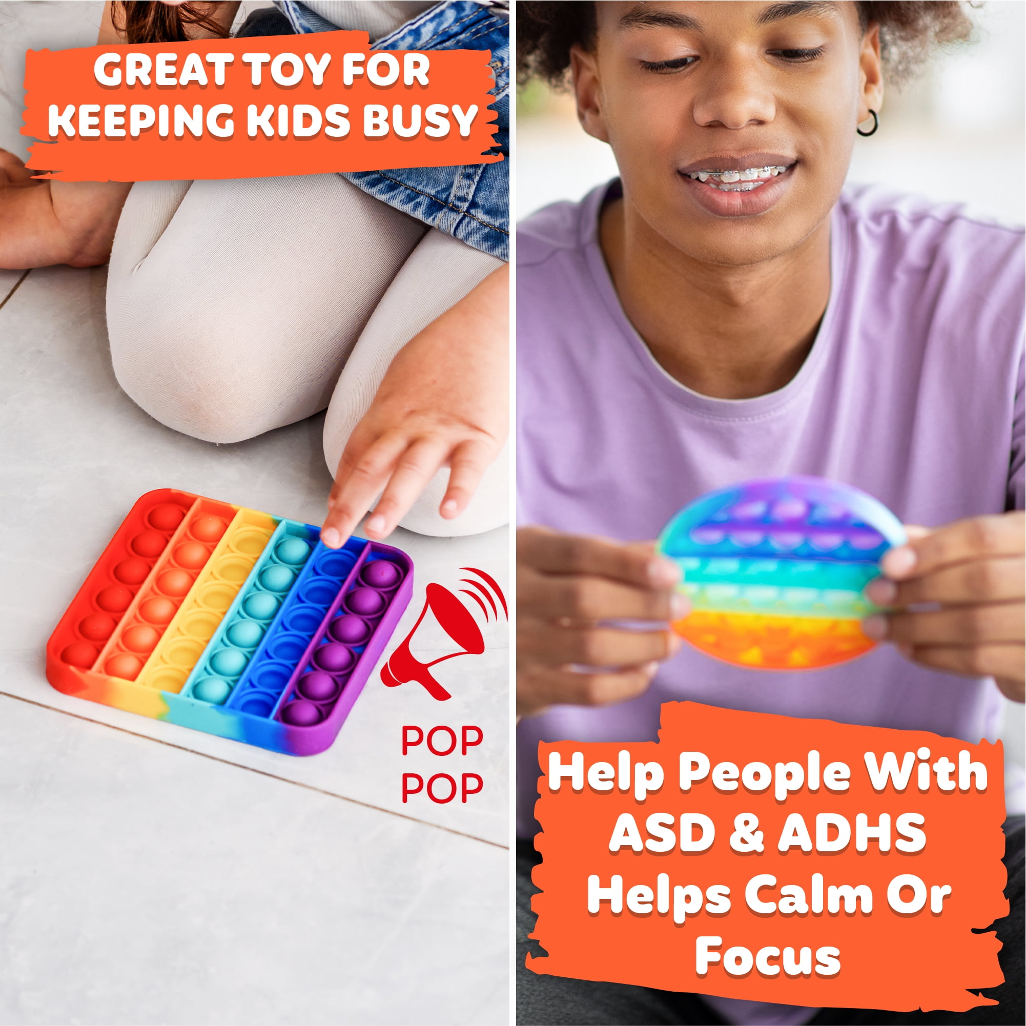 IZICOM Poppit Sensory Fidget Toy, Popit Toy for Kids Australia | Ubuy