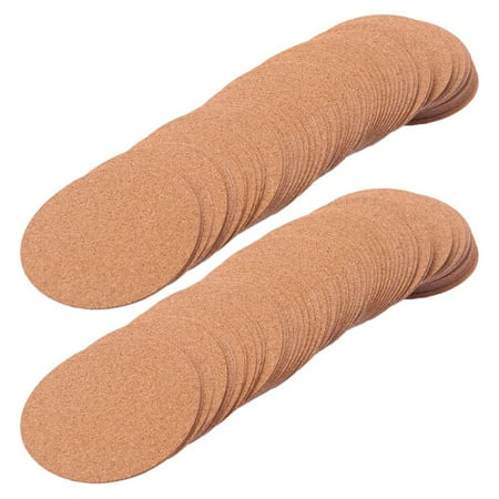 

DTRALD Self-Adhesive Cork Coasters Cork Mats Cork Backing Sheets for Coasters and Supplies (120 Pcs Round)