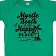 thumbnail image 4 of Inktastic Myrtle Beach is My Happy Place with Palm Trees Boys or Girls Baby Bodysuit, 4 of 5