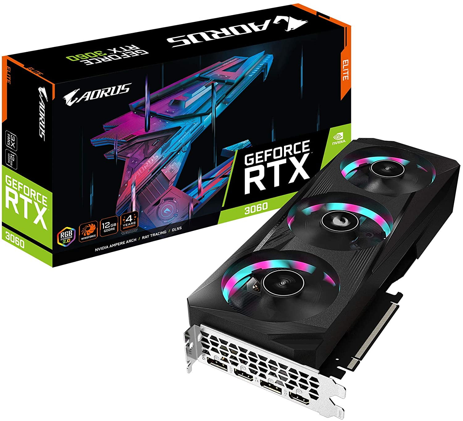 GIGABYTE AORUS GeForce RTX 3060 ELITE 12G Graphics Dominican