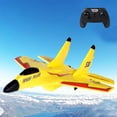 thumbnail image 3 of Avión teledirigido de 2,4 G con motor de alta velocidad de 2 canales para regalo de Navidad. Amarillo 2 Baterías, 3 of 9