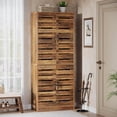 thumbnail image 4 of Tribesigns Armoire à Chaussures de 78,8 Pouces de Haut avec Portes à Persiennes, Armoire de Rangement Verticale Réglable à 9 Niveaux pour 27 Paires, Brun Rustique, 4 of 5