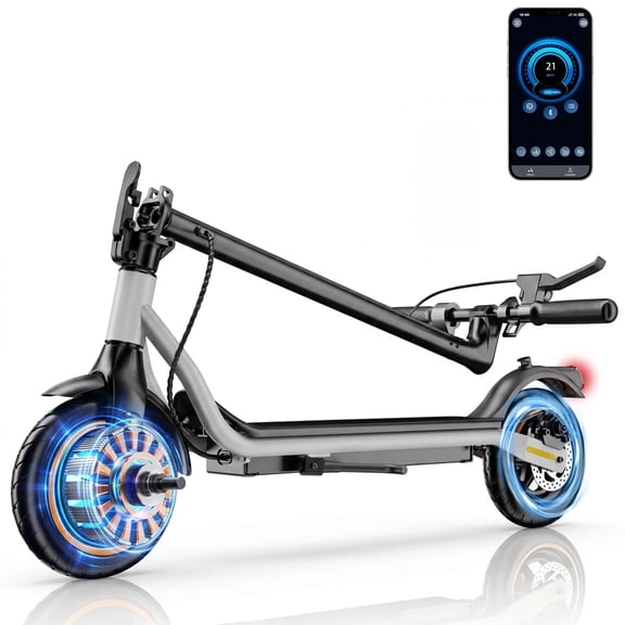 500W Electric Scooter for Teen Adults,8.5 Inch Foldable Commuter Escooter - Up to 21 Miles 21 Mph with 3 Speed Modes & Cruise Control for Daily Travel