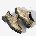 thumbnail image 6 of HXWCHs Versatile Boys Fashion Sneakers for Playful Performances Stylish On Lace Up Shoes with Soft Listed Sole for Everyday Wear 11-11.5 Years Gold, 6 of 8