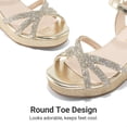thumbnail image 5 of DREAM PAIRS Girls' Wedge Heel Sandals with Adjustable Strap, Non-Slip Sole Dress Sandals for Kids, 5 of 6